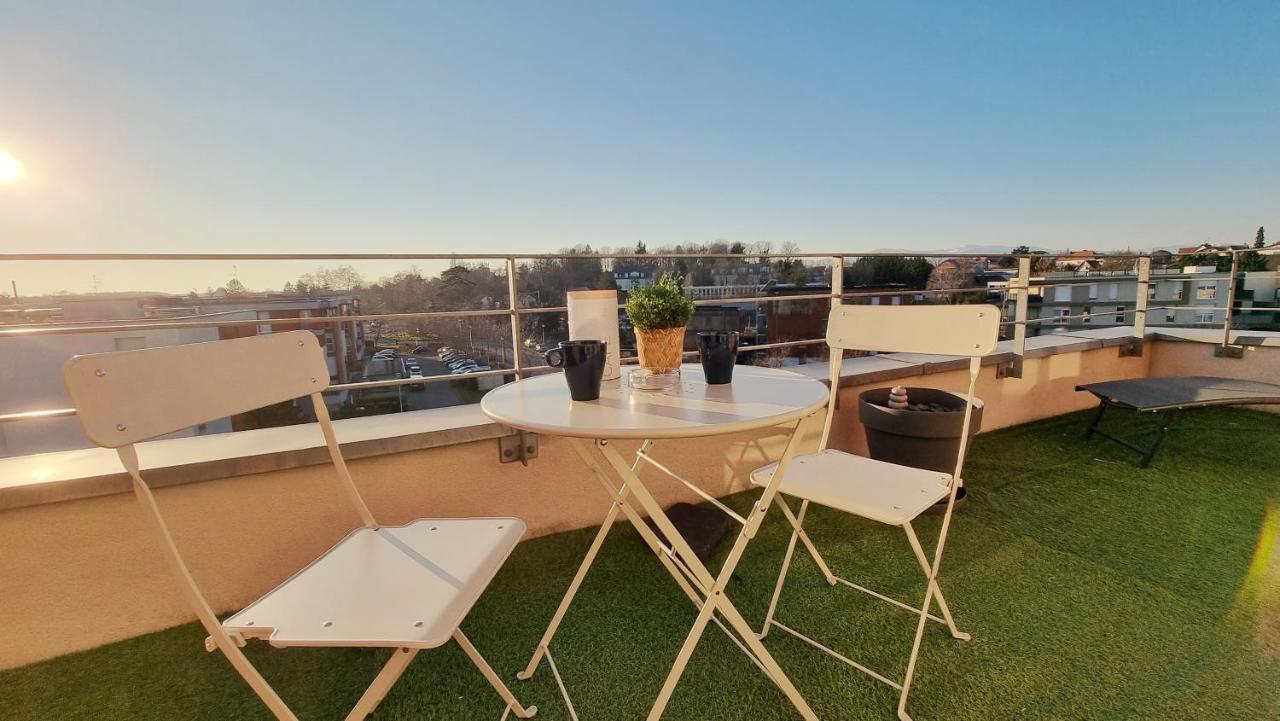 Le Smart - Parking - Terrasse - Wifi - Mulhouse - Relax Bnb Pfastatt Exterior foto